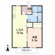 サンライフ八坂 B棟の間取り画像