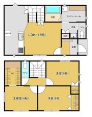 浜戸建貸家の間取り画像