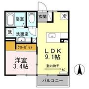 D-ROOM伝上山の間取り画像