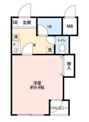 エスポワールハギの間取り画像