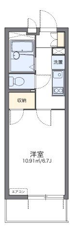 レオパレスベルファムの間取り画像