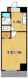 ギャラン南小倉の間取り画像