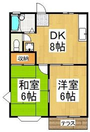 ハイツFの間取り画像