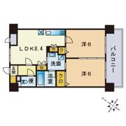 コンダクト福岡東の間取り画像