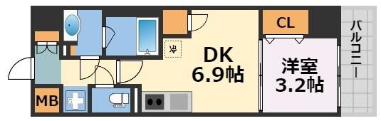 Dimora靭公園の間取り画像