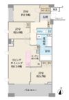 アールブラン千鳥町の間取り画像