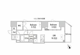GRAN PASEO蔵前Ⅱの間取り画像