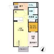 ウィットS鳥羽の間取り画像