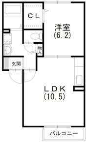 デパール城北Bの間取り画像