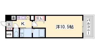 アドバンス三宮Ⅲリンクスの間取り画像