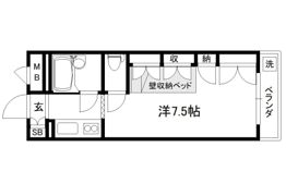 セレーネ田辺Ⅲ-Bの間取り画像