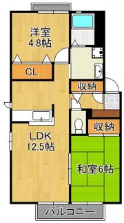 ディアス芦屋Aの間取り画像