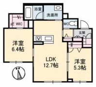 ベレオ昭和B棟の間取り画像