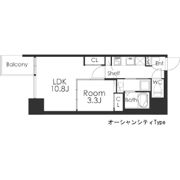 マリンズ心斎橋Ⅲの間取り画像