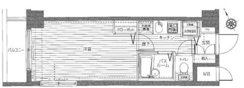 トーシンフェニックス日本橋兜町参番館の間取り画像