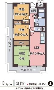 オルテンシアKOBEの間取り画像