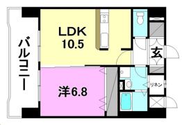 スカイタワー勝山の間取り画像