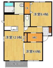 フローラHi B棟の間取り画像