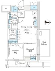 J．GRAN Court 品川西大井EASTの間取り画像