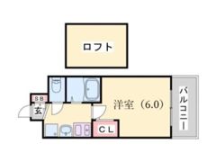エステムコート三宮駅前ラ・ドゥーの間取り画像