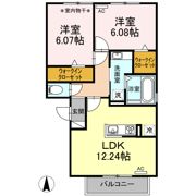 パストラル春岡 C棟の間取り画像