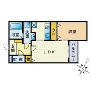 Kag．R大濠1の間取り画像