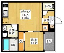 REGALEST 奉還町の間取り画像
