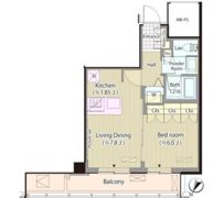 メルクマール京王笹塚レジデンスの間取り画像