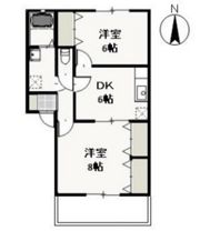 クリスタルパレス Bの間取り画像