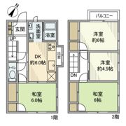 駒岡テラスハウス1号棟の間取り画像