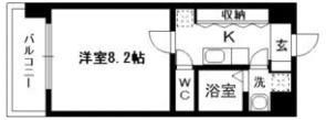 リバージュ県庁通りの間取り画像