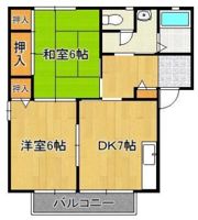 サニースロープKの間取り画像