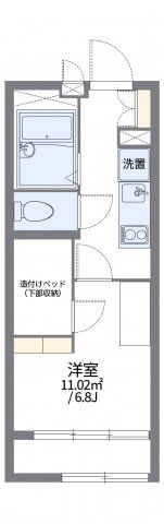 レオパレスピュアの間取り画像