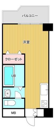 築地永谷コーポラスの間取り画像