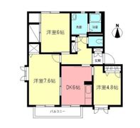 コーポ豊明Aの間取り画像