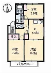 トータス井上 A棟の間取り画像