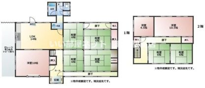 上笠1丁目貸家の間取り画像