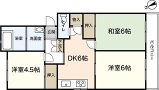 ナナツマチコーポB棟の間取り画像