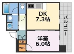 クリスタルエグゼ心斎橋の間取り画像