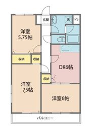 シャリテ国府の間取り画像