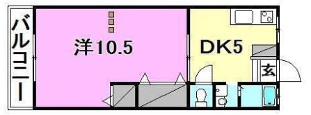 東栄荘の間取り画像