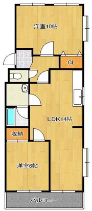 エメラルドマンション篠崎八幡前106号室の間取り画像