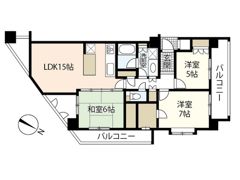 己斐本町パークホームズの間取り画像