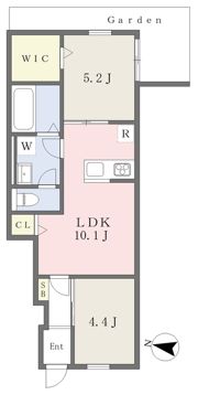 EARL’S COURT西垣生の間取り画像