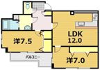 プレステージ翼の間取り画像