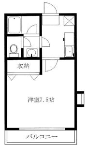 バンボハイツ弐号館の間取り画像