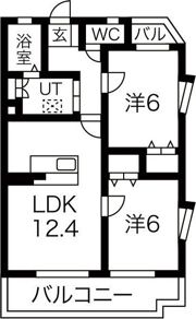 K-WESTの間取り画像
