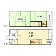 美田町テラスハウスの間取り画像