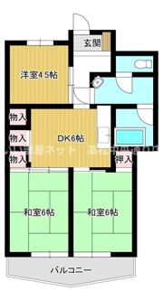 港マンションの間取り画像