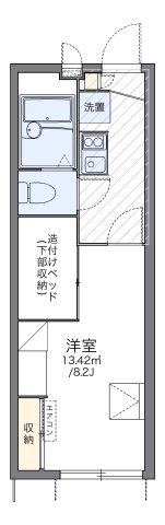 レオパレスクレストタウンBの間取り画像